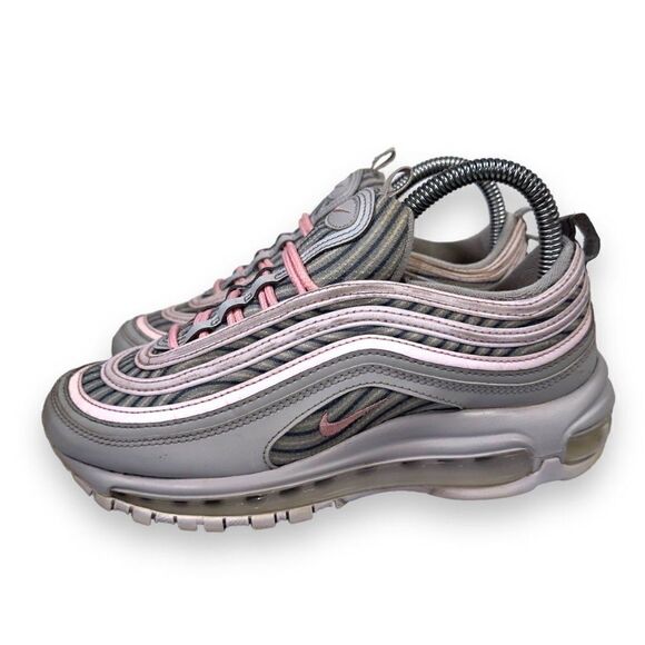 Nike by You Air Max 97 Sneakers Grey / White / Pink DJ3180-991 Women's 7 - Picture 2 of 11